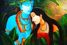 God Radhe Krishna Painting